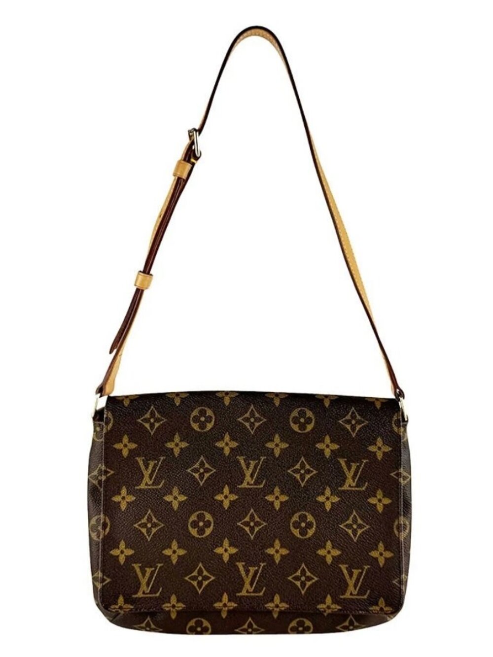 LOUIS VUITTON Musette Tango Short Shoulder Bag Brown